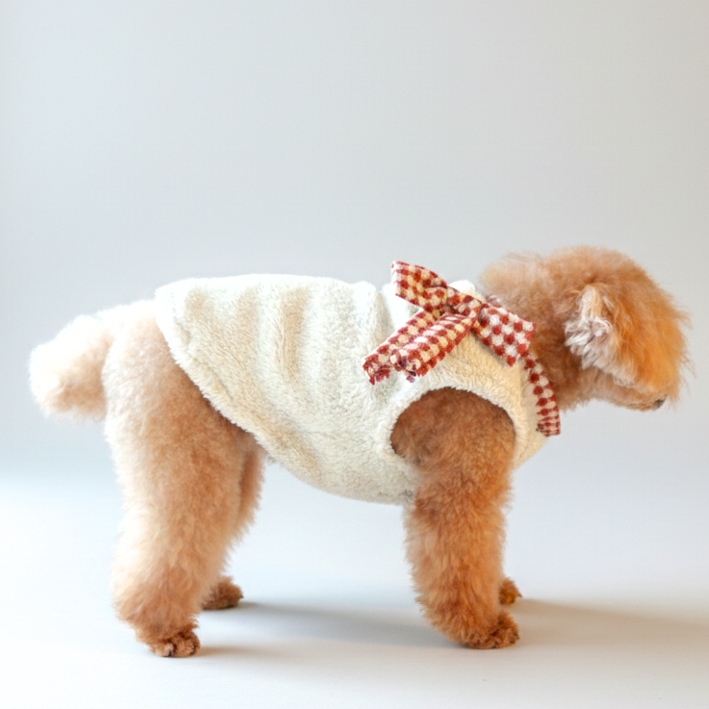 犬服 小型犬｜リボン ボアベスト 犬服 ふわもこ 防寒 秋冬ウェア